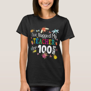 Camiseta Eu agarrei meu professor por 100 dias de escola -
