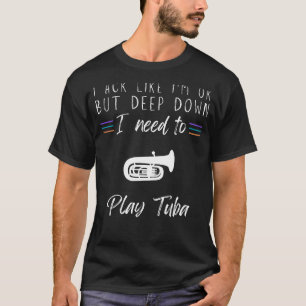 Camiseta Eu agi como se eu estivesse bem, mas no fundo eu p