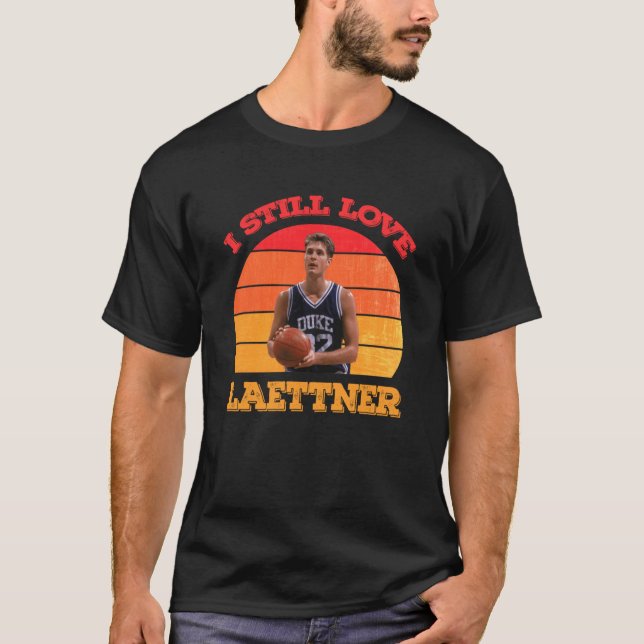 Camiseta eu ainda amo laettner lenda retrô (Frente)