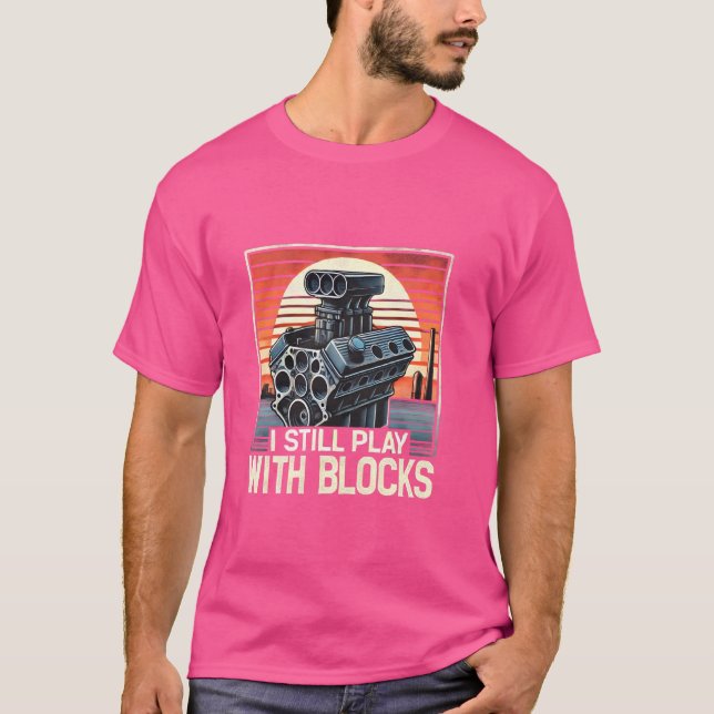 Camiseta Eu Ainda Brinco Com Blocos Engraçado Mecano De Eng (Frente)