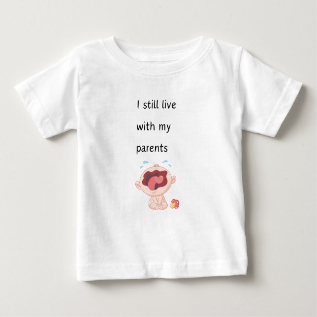 Camiseta Eu ainda moro com meus pais (Frente)