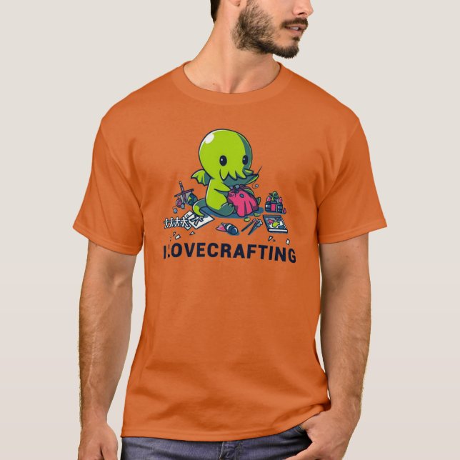 Camiseta Eu amigo Lovecrafting (Frente)