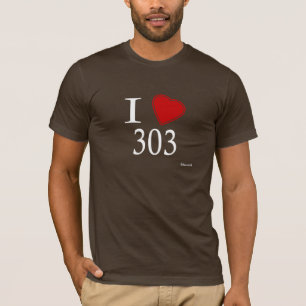 Camiseta Eu amo 303 Denver
