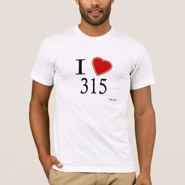 Camiseta Eu amo 315 Siracusa (Frente)