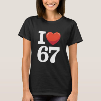 Camiseta Eu Amo 67