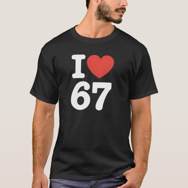 Camiseta Eu Amo 67  (Frente)