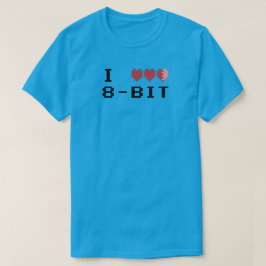 Camiseta Eu Amo 8-Bit
