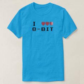 Camiseta Eu Amo 8-Bit