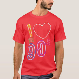 Camiseta eu amo 90s Retro Old School