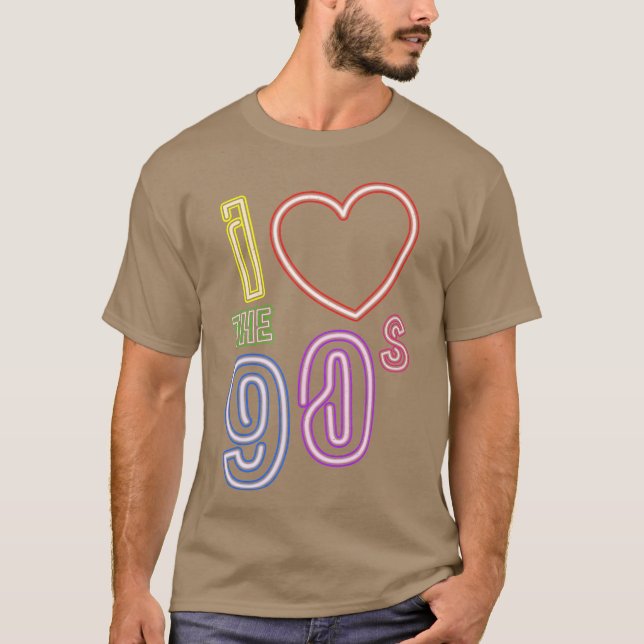 Camiseta eu amo 90s Retro Old School (Frente)