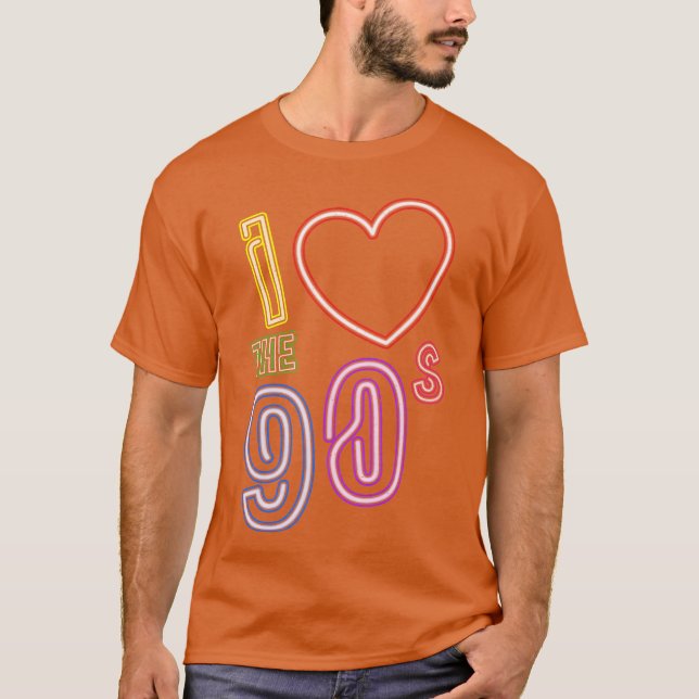 Camiseta eu amo 90s Retro Old School (Frente)