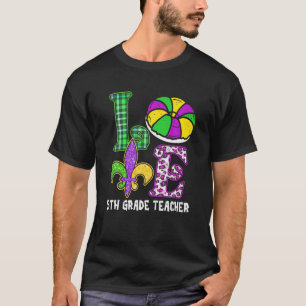 Camiseta Eu Amo A 5 da Mardi Professora da Grau da Grau Leo