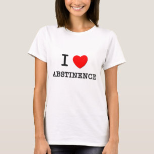Camiseta Eu amo a abstinência
