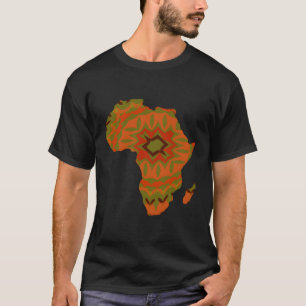 Camiseta Eu Amo A África De Um Contorno Do Continente Afric