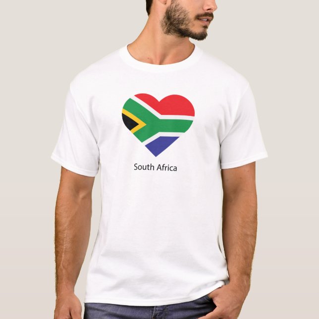 Camiseta Eu amo a África do Sul (Frente)