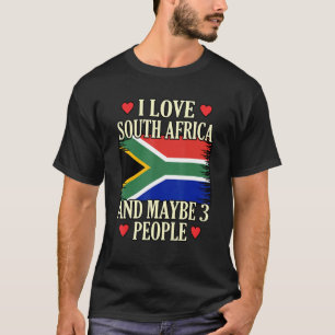 Camiseta Eu Amo A África Do Sul E Talvez Três Pessoas