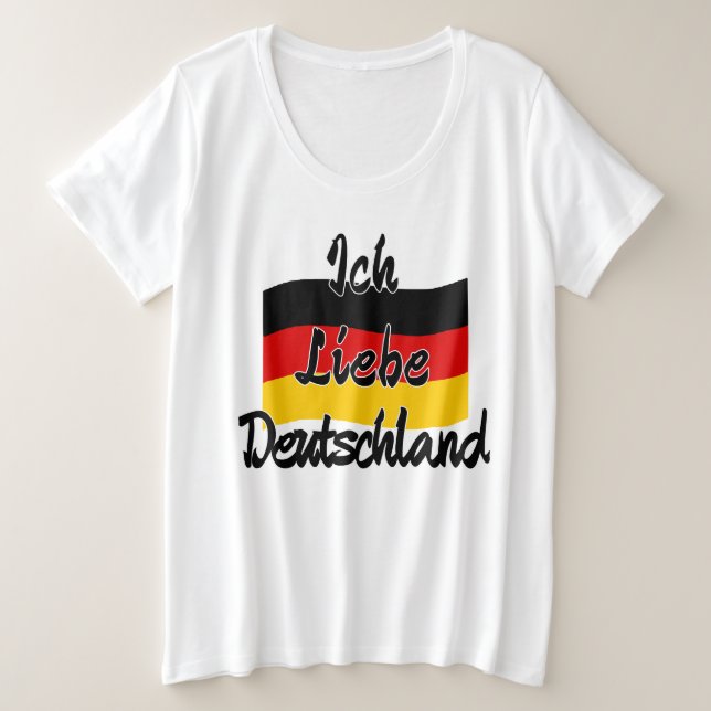 Camiseta Eu Amo a Alemanha (Frente do Design)