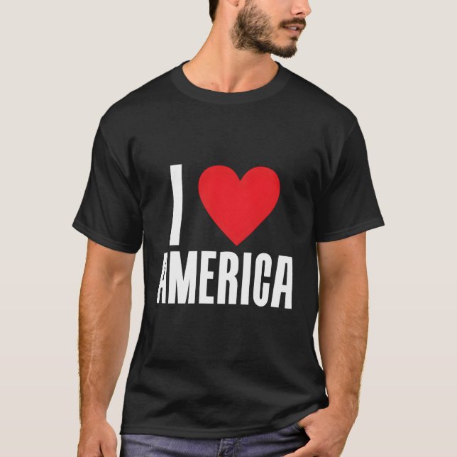 Camiseta Eu amo a América (Frente)