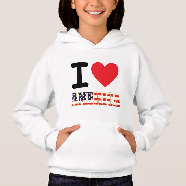 Camiseta Eu Amo a América (Frente)