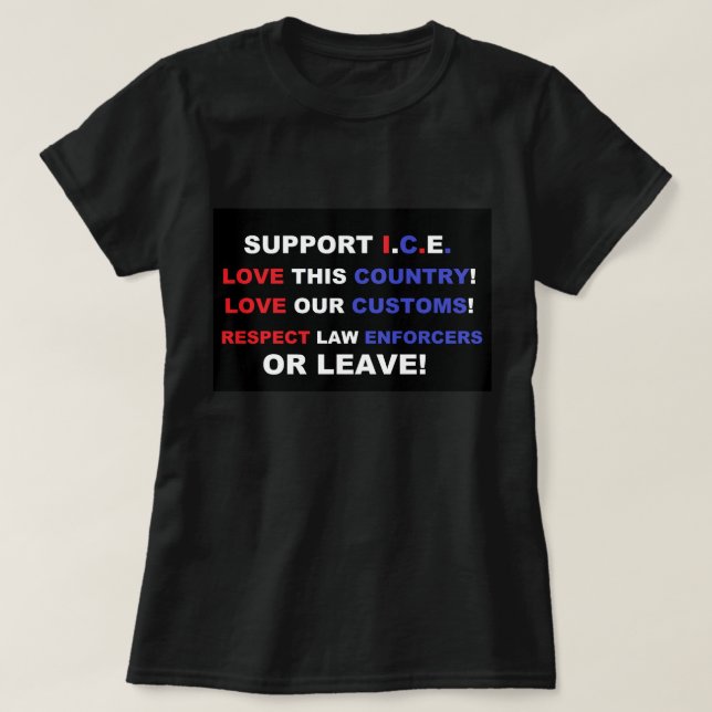 Camiseta Eu Amo a América (Frente do Design)