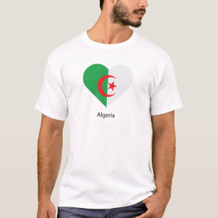 Camiseta Eu amo a Argélia