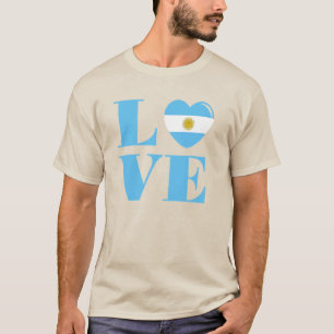 Camiseta Eu amo a Argentina