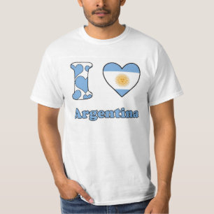 Camiseta Eu amo a Argentina