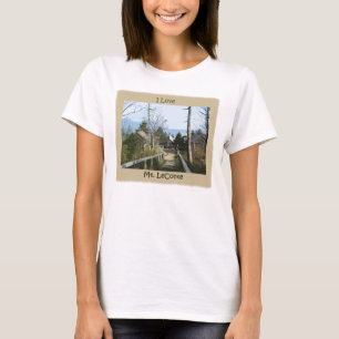 Camiseta Eu amo a arte da foto do Mt LeConte