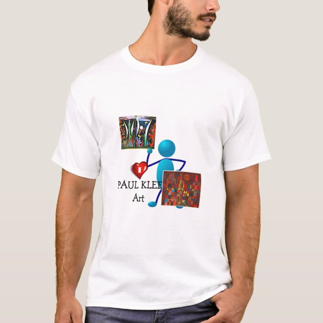 Camiseta Eu amo a arte de Paul Klee (Frente)