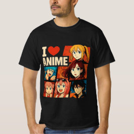 Camiseta Eu Amo A Arte Fã De Animes