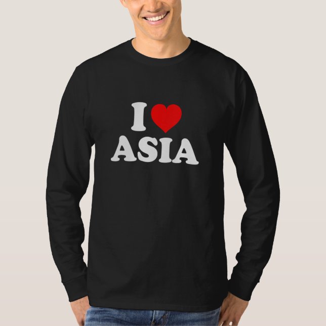 Camiseta Eu amo a Ásia (Frente)