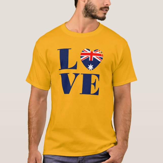 Camiseta Eu amo a Austrália (Frente)