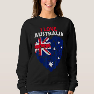 Camiseta Eu Amo A Austrália Orgulhosa De Ser Bandeira Austr
