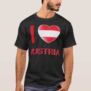 Camiseta Eu Amo A Áustria Bandeira Minha Casa Meu País 5