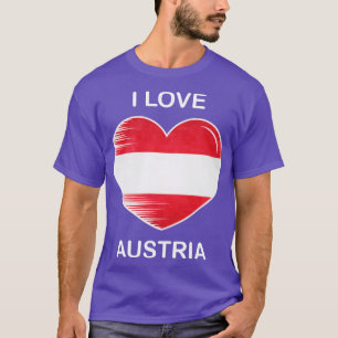 Camiseta Eu Amo A Áustria Bandeira Minha Casa Meu País 6
