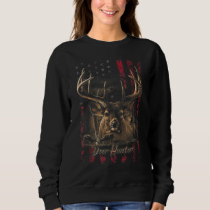 Camiseta EU AMO a bandeira americana e o Caçador de Veados
