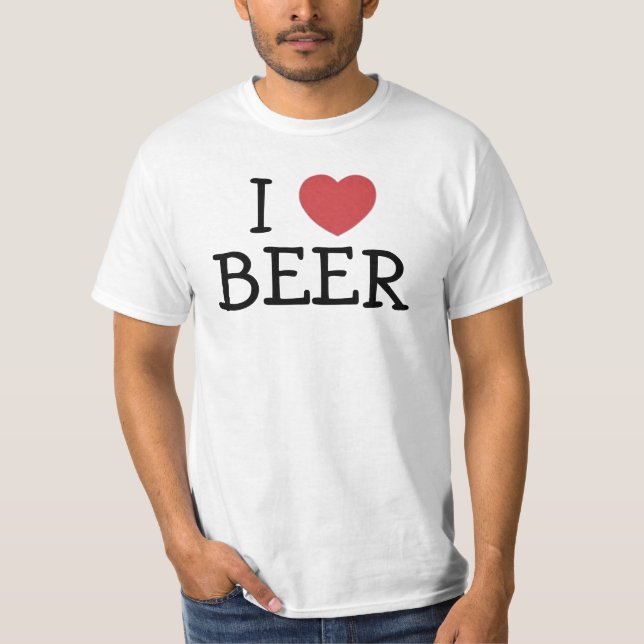 Camiseta Eu amo a cerveja (Frente)