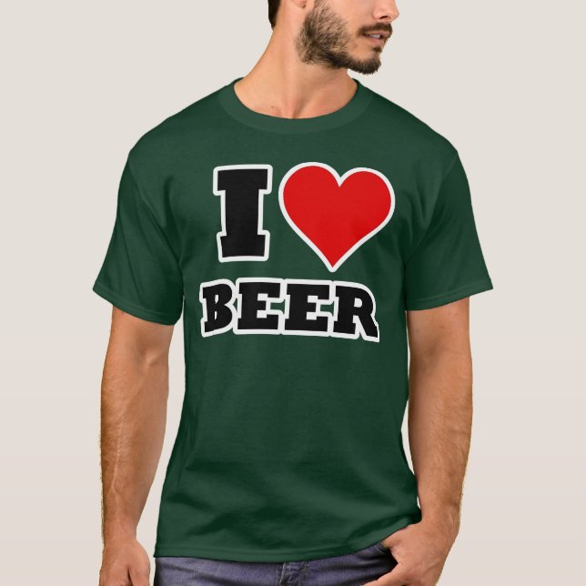 Camiseta Eu amo a cerveja (Frente)