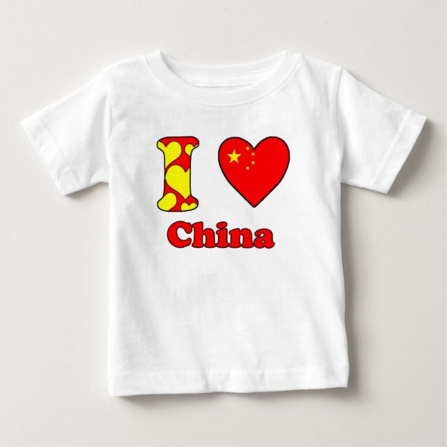 Camiseta Eu amo a China (Frente)