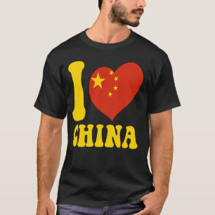 Camiseta Eu Amo A China Orgulhosa De Ser O Coração Da Bande