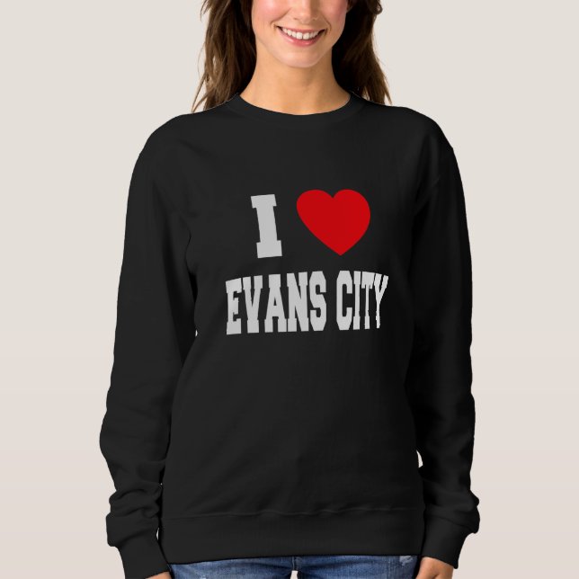 Camiseta Eu Amo A Cidade De Evans (Frente)