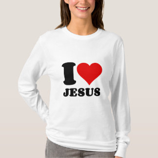 Camiseta eu amo a citação de Jesus cristão