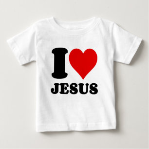 Camiseta eu amo a citação de Jesus cristão