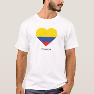 Camiseta Eu amo a Colômbia
