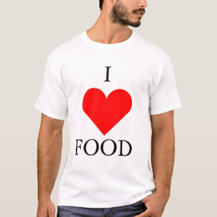 Camiseta Eu amo a comida