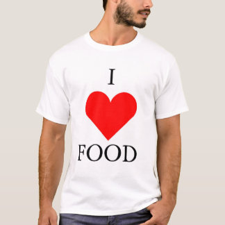Camiseta Eu amo a comida