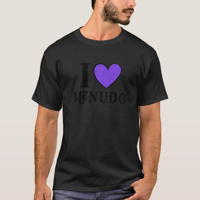 Camiseta Eu amo a Comida 3 menudo mexicana (Frente)