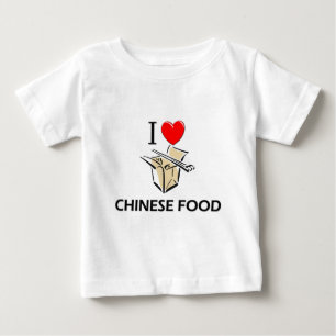 Camiseta Eu amo a comida chinesa