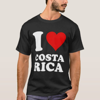Camiseta Eu amo a Costa Rica