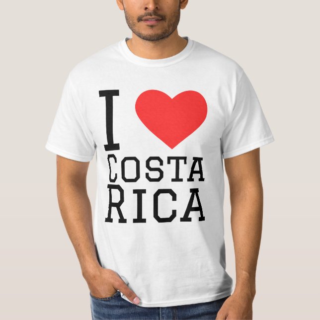 Camiseta Eu amo a Costa Rica (Frente)